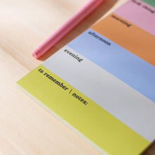 Load image into Gallery viewer, Daily Planner Pad | Rainbow Colour Block Notepad
