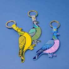 Load image into Gallery viewer, Feral Pigeon Key Fob: Lilac Grey