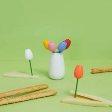 Load image into Gallery viewer, Balvi Snack Forks | Tulip Snack Forks in Vase Set of 6