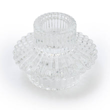 Load image into Gallery viewer, Two Way Glass Tealight/Taper Candle holder