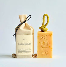 Load image into Gallery viewer, Natural Handmade Soap On A Rope "Italian Summer"