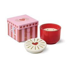 Load image into Gallery viewer, Paddywax Charmed Glass Candle Heart - Wild Fig & Rose