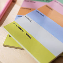Load image into Gallery viewer, Daily Planner Pad | Rainbow Colour Block Notepad