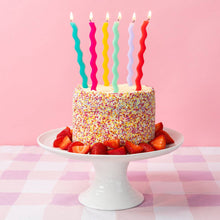 Load image into Gallery viewer, Colourful Wavy Tall Birthday Candle | 12 Pack | Birthday |