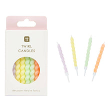 Load image into Gallery viewer, Twisted Pastel Birthday Candles | 8 Pack |