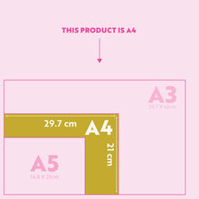 Load image into Gallery viewer, A4 Weekly Planner Pad | Pink & Red