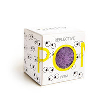 Load image into Gallery viewer, Reflective Pom Pom Ball - Lilac with Eyes