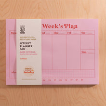 Load image into Gallery viewer, A4 Weekly Planner Pad | Pink & Red