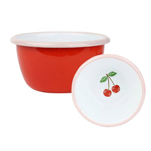 Load image into Gallery viewer, Cherry Red Enamel Bowl - 10cm | Valentines Decor |
