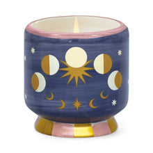 Load image into Gallery viewer, Moon Phases Ceramic Candle - Jasmine & Rose