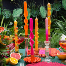 Load image into Gallery viewer, Pink & Orange Paper Raffia Placemats for Table, Home Décor