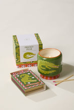 Load image into Gallery viewer, Crocodile Ceramic Candle - Prickly Pear