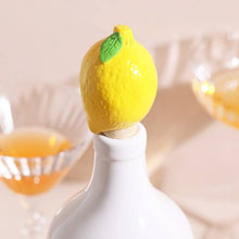 Load image into Gallery viewer, Lemon Cork Bottle Stopper