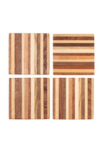Load image into Gallery viewer, Set Of 4 Wooden Coasters Handmade