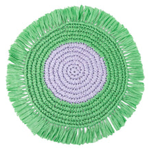 Load image into Gallery viewer, Lilac &amp; Green Raffia Placemats| Home Décor | Table Décor |
