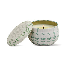 Load image into Gallery viewer, Tulip Tin Candle - Verbena &amp; Lemongrass
