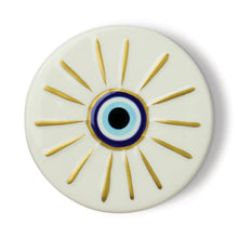 Load image into Gallery viewer, Charmed Glass Candle Evil Eye  - Incense &amp; Smoke
