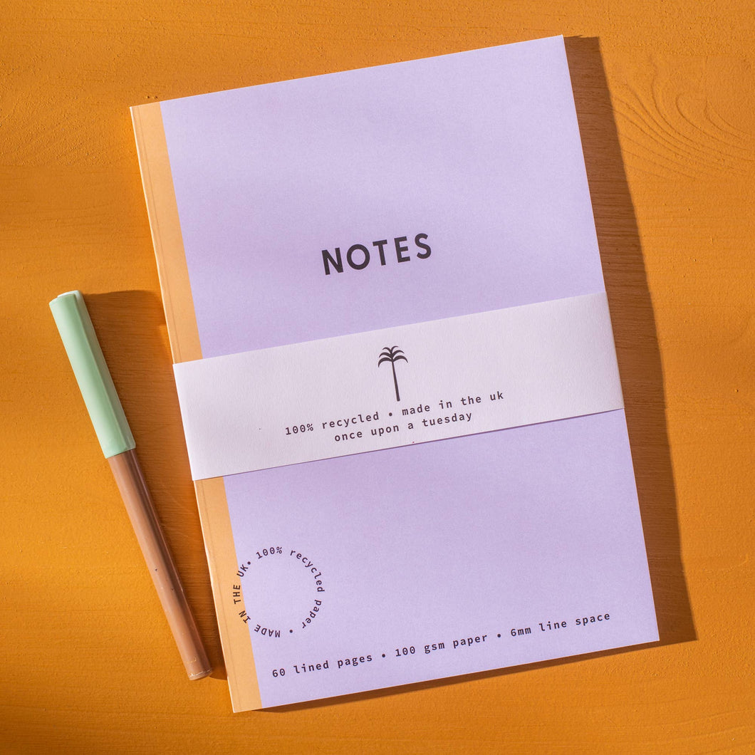 A5 Lined Notebook | Lilac