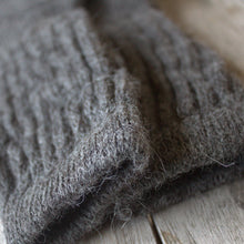 Load image into Gallery viewer, Alpaca Ribbed Socks Larger size: Charcoal grey / US 8-12 / UK 7-10 / EU 40-44
