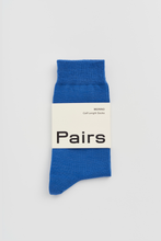 Load image into Gallery viewer, Strong Blue Merino Socks: Strong Blue / Small (UK 4-7)
