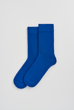 Load image into Gallery viewer, Strong Blue Bamboo Socks: Strong Blue / Large (UK 9-13)
