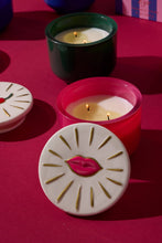 Load image into Gallery viewer, Charmed Glass Candle Lips - Smoked Cherry
