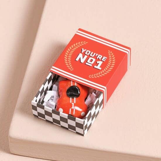 Tiny Matchbox Ceramic Token: Racing Car