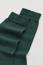 Load image into Gallery viewer, Deep Forest Green Merino Socks: Deep Forest Green / Small (UK 4-7)
