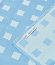 Load image into Gallery viewer, 'Squares Blue/Soft Aqua' Napkin Set
