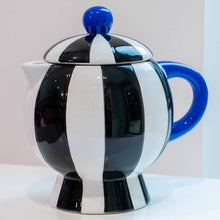 Load image into Gallery viewer, Teapot Black &amp; White Stripe

