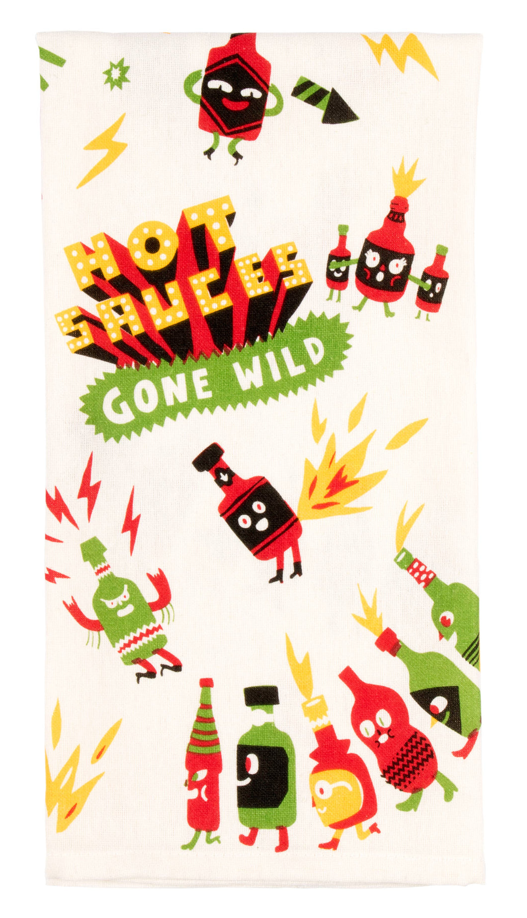 Hot Sauces Gone Wild Dish Towel