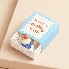 Load image into Gallery viewer, Tiny Matchbox Ceramic Token: Birthday Cake
