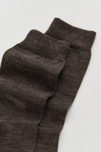 Load image into Gallery viewer, Deep Earth Brown Merino Socks: Deep Earth Brown / Medium (UK 8-10)
