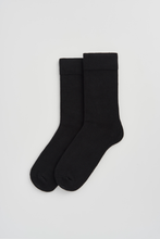 Load image into Gallery viewer, True Black Bamboo Socks: Large (UK 9-13)
