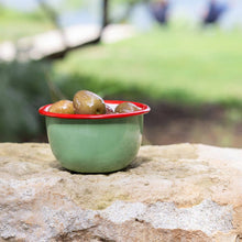 Load image into Gallery viewer, Olive Enamel Bowl - 10cm
