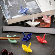 Load image into Gallery viewer, Ceramic Paper Cranes Chopstick Rest
