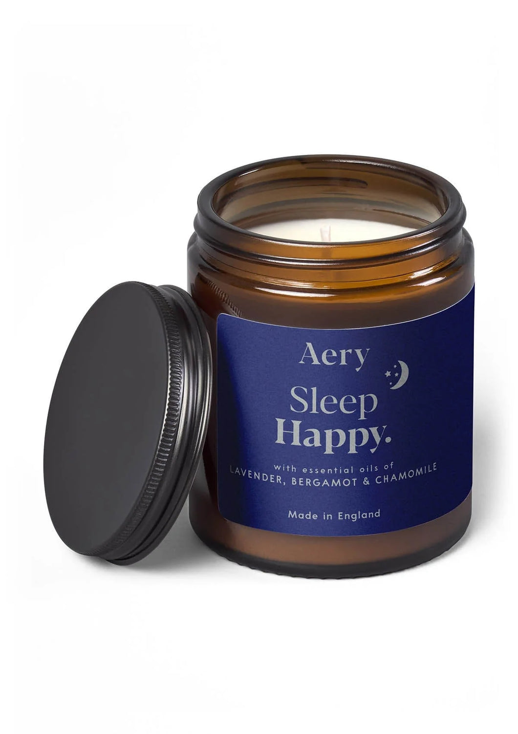 SLEEP HAPPY SCENTED JAR CANDLE - LAVENDER BERGAMOT AND CHAMOMILE