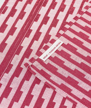 Load image into Gallery viewer, 'Stripes Burgundy/Natural' Napkin Set
