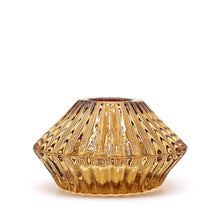 Load image into Gallery viewer, Flower Flip Candle / Tealight Holder - Antique Amber

