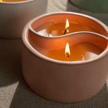 Load image into Gallery viewer, Yin-Yang Candle - Pink - Cactus Flower/Watermint
