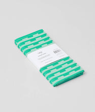 Load image into Gallery viewer, 'Stripes Turquoise/Natural' Napkin Set
