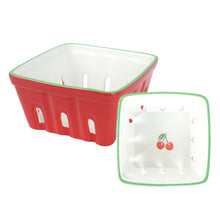 Load image into Gallery viewer, Cherry Ceramic Punnet - 15cm | Summer Kitchenware |
