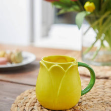 Load image into Gallery viewer, Tulip Mug | Tulip Ceramic Mug 400ml Yellow
