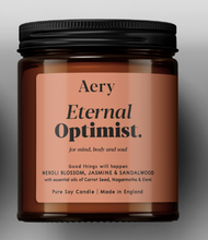 Load image into Gallery viewer, ETERNAL OPTIMIST SCENTED JAR CANDLE - NEROLI BLOSSOM JASMIN AND SANDALWOOD
