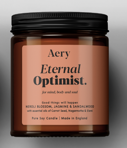 ETERNAL OPTIMIST SCENTED JAR CANDLE - NEROLI BLOSSOM JASMIN AND SANDALWOOD