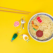 Load image into Gallery viewer, Balvi Ramen Keyring Eggo Chan | Egg Keyring
