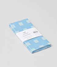 Load image into Gallery viewer, 'Squares Blue/Soft Aqua' Napkin Set
