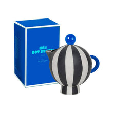Load image into Gallery viewer, Teapot Black &amp; White Stripe
