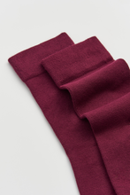 Load image into Gallery viewer, Dark Plum Bamboo Socks: Small (UK 4-8)
