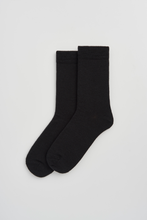 Load image into Gallery viewer, True Black Merino Socks: Large (UK 11-13)
